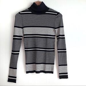 NWT Philosophy turtle neck striped sweater long sleeve ribbed